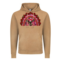 Valentine's Day Baby Cow Rainbow Vintage Hoodie | Teevron
