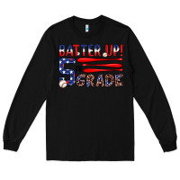 Black batter up 5th grade Long Sleeve Tee - JahusDesignShop