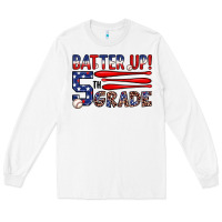 White batter up 5th grade Long Sleeve Tee - JahusDesignShop