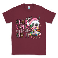 Burgundy dear santa my brother did it Classic Tee - AdoDesignShop