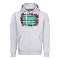 Heather Grey cowhide bandana wood background Zipper Hoodie - AdoDesignShop