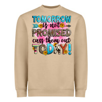 Mushroom tomorrow is not promised cuss them out today! Heavyweight Sweatshirt - Zillion Design Studio