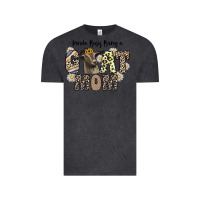 Vintage Black kinda busy being a goat mom Vintage Tee - CowhideDigitalArt