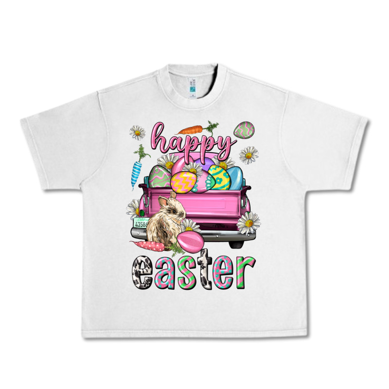 Bunny Happy Easter Truck Easter Day Urban Heavy Tee by Neo Western | Teevron