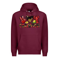 Burgundy crawfish Premium Hoodie - LillyAllenDesigns