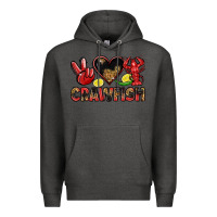 Charcoal Heather crawfish Premium Hoodie - LillyAllenDesigns