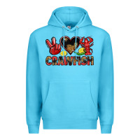 Ocean Blue crawfish Premium Hoodie - LillyAllenDesigns