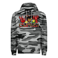 Slate Camo crawfish Premium Hoodie - LillyAllenDesigns