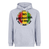 Heather Grey i am black everyday but today juneteenth Heavyweight Hoodie - MaliasSmallBusiness