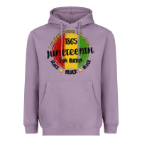 Lavender i am black everyday but today juneteenth Heavyweight Hoodie - MaliasSmallBusiness