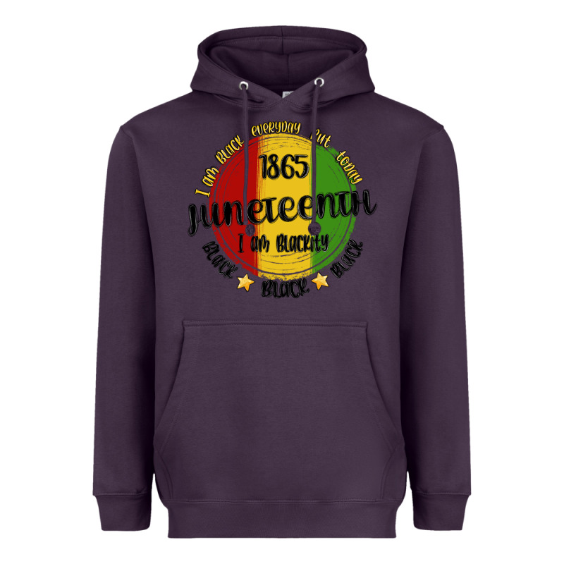 I Am Black Everyday But Today Juneteenth Heavyweight Hoodie by MaliasSmallBusiness | Teevron