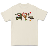 Bone Christmas alligator pelican crawfish Premium Tee - BarkalooDesign