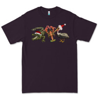 Plum Christmas alligator pelican crawfish Premium Tee - BarkalooDesign