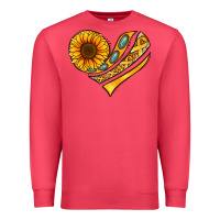 Cardinal Childhood Cancer Awareness heart Premium Sweatshirt - NancyCooperArtShop