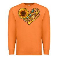 Carrot Childhood Cancer Awareness heart Premium Sweatshirt - NancyCooperArtShop