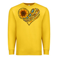 Lemon Childhood Cancer Awareness heart Premium Sweatshirt - NancyCooperArtShop