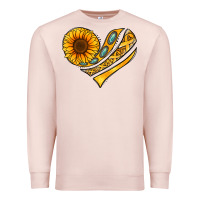 Childhood Cancer Awareness Heart Premium Sweatshirt | Teevron
