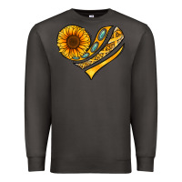 Smoke Childhood Cancer Awareness heart Premium Sweatshirt - NancyCooperArtShop