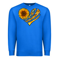 True Royal Childhood Cancer Awareness heart Premium Sweatshirt - NancyCooperArtShop