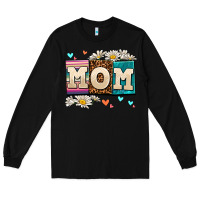 Black daisy mom Long Sleeve Tee - AdoDesignShop