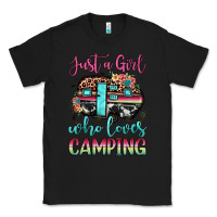 Black just a girl who loves camping Classic Tee - JahusDesignShop