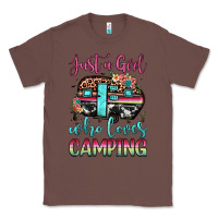 Chestnut just a girl who loves camping Classic Tee - JahusDesignShop