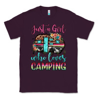 Plum just a girl who loves camping Classic Tee - JahusDesignShop