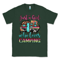 Sports Green just a girl who loves camping Classic Tee - JahusDesignShop