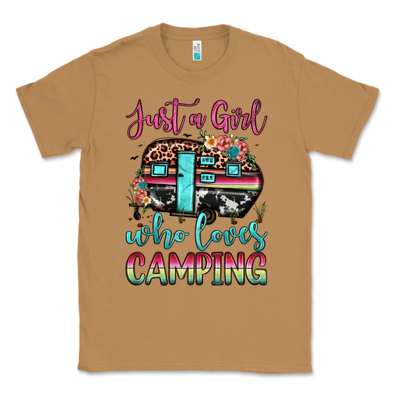 Just A Girl Who Loves Camping Classic Tee by JahusDesignShop | Teevron