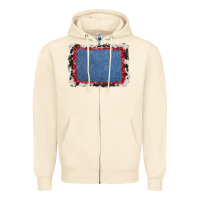 Sandshell cowhide bandana denim background Zipper Hoodie - AdoDesignShop
