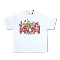 White Bunny Mom Easter Day Urban Heavy Tee - Neo Western