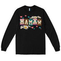 Black daisy mamaw Long Sleeve Tee - AdoDesignShop