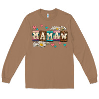 Toasted Coconut daisy mamaw Long Sleeve Tee - AdoDesignShop