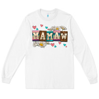 White daisy mamaw Long Sleeve Tee - AdoDesignShop