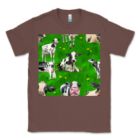 Chestnut holstein cows seamless pattern Classic Tee - BundleAndBundleShop