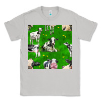 Moon Dust holstein cows seamless pattern Classic Tee - BundleAndBundleShop