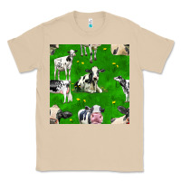 Mushroom holstein cows seamless pattern Classic Tee - BundleAndBundleShop