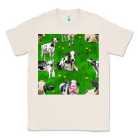 Natural holstein cows seamless pattern Classic Tee - BundleAndBundleShop