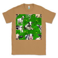 Toasted Coconut holstein cows seamless pattern Classic Tee - BundleAndBundleShop