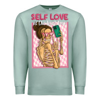 Seafoam self love is the best love Premium Sweatshirt - MaliasSmallBusiness