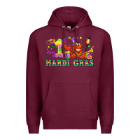 Burgundy my first mardi gras Premium Hoodie - LillyAllenDesigns