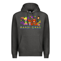 Charcoal Heather my first mardi gras Premium Hoodie - LillyAllenDesigns
