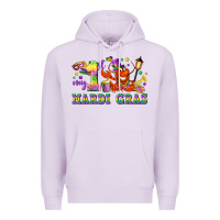 Lilac my first mardi gras Premium Hoodie - LillyAllenDesigns