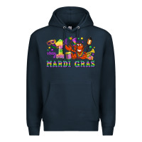 Navy my first mardi gras Premium Hoodie - LillyAllenDesigns