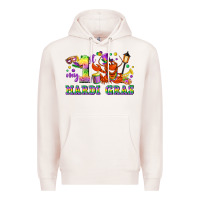 Pale Pink my first mardi gras Premium Hoodie - LillyAllenDesigns
