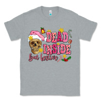 Heather Grey dead inside but festive Classic Tee - AdoDesignShop