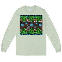 Matcha Christmas tree with snow Long Sleeve Tee - AdoDesignShop