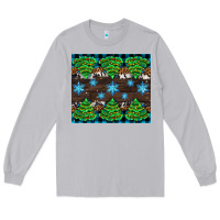 Moon Dust Christmas tree with snow Long Sleeve Tee - AdoDesignShop