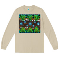 Mushroom Christmas tree with snow Long Sleeve Tee - AdoDesignShop