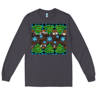 Smoke Christmas tree with snow Long Sleeve Tee - AdoDesignShop